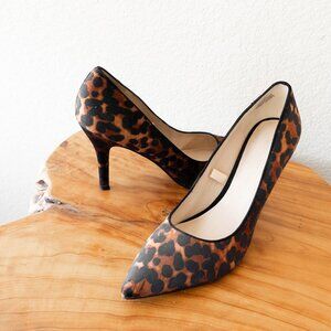 Nine West Leopard Print Pump Heels | Size 9M | Animal Print Pointed Toe Stiletto